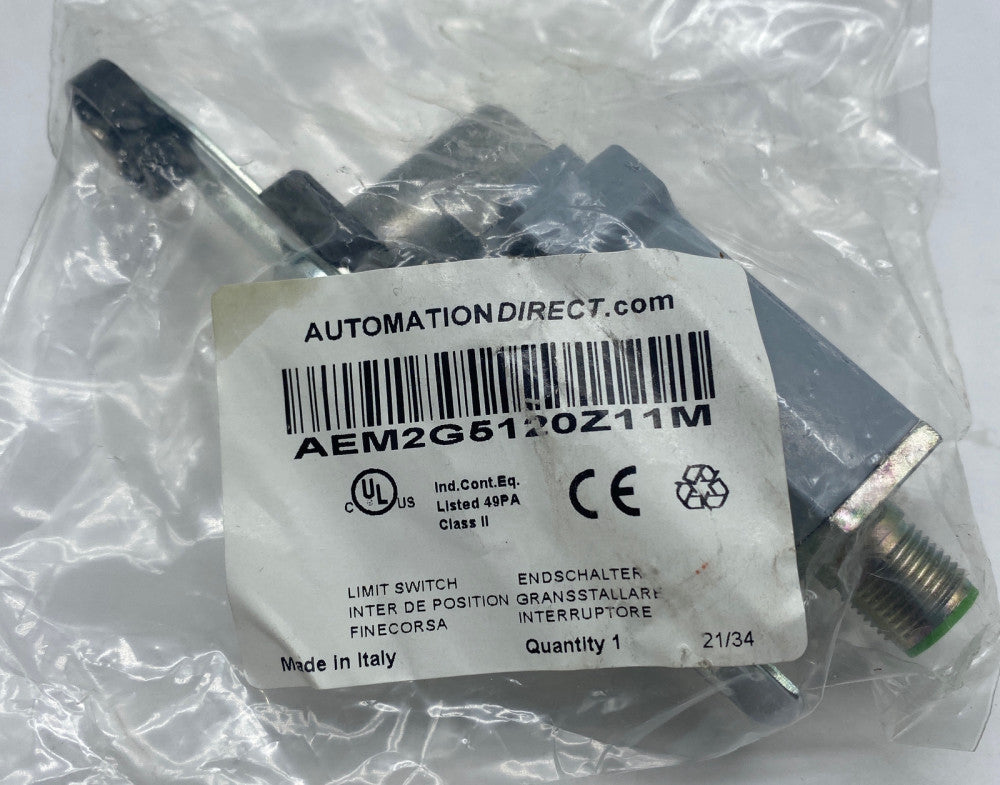 AutomationDirect AEM2G5120Z11M Limit Switch W/Roller Plunger 2.8Amp