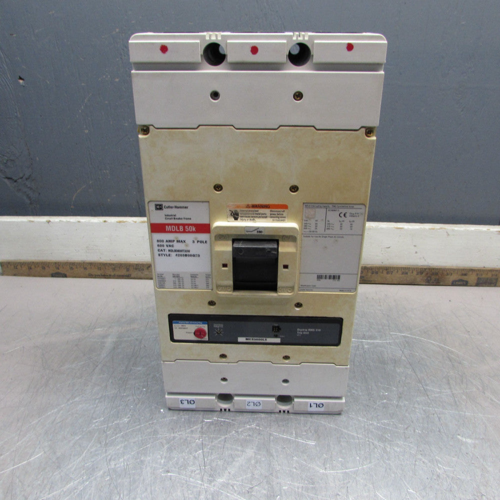 Cutler Hammer MDLB3800T33W ,MCCB, 3P/ 800A/ 600V/ 50kA, STAINED! ,MAKE OFFER!
