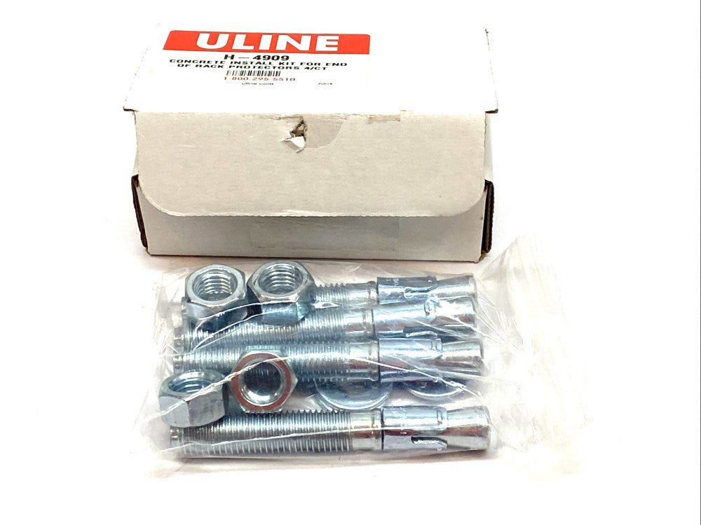 ULINE H-4909 Concrete install Kit For End Of Rack Protectors