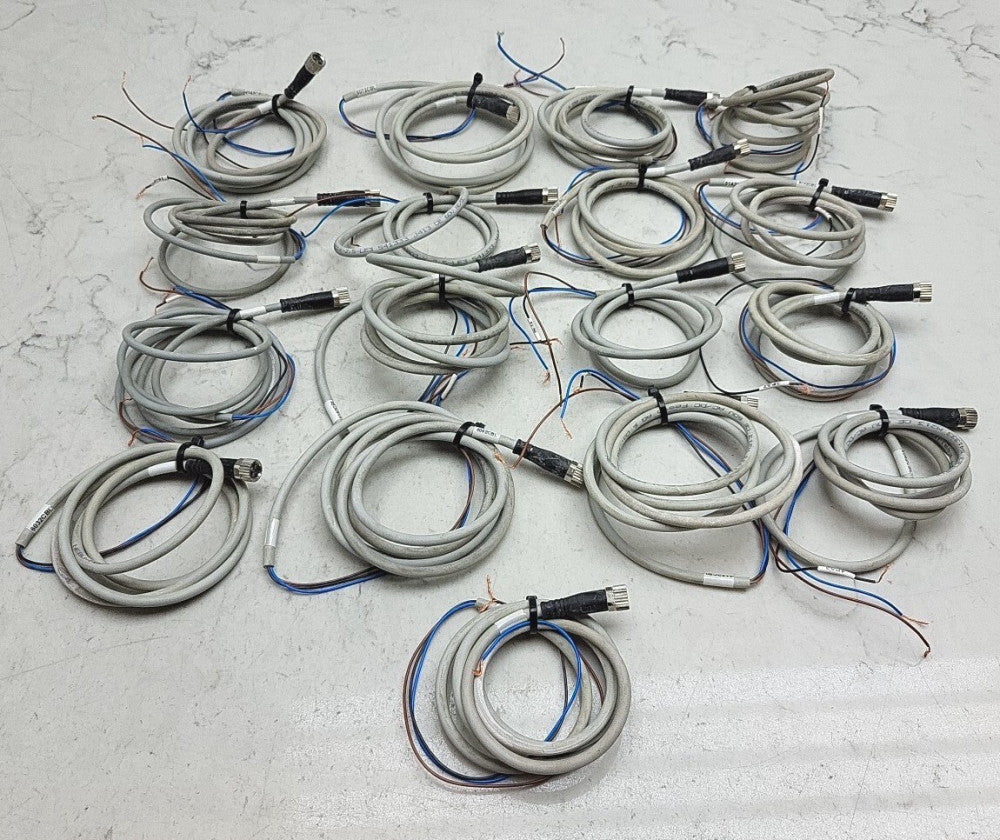 17 Pack Festo NEBU-M8G3-K-5-LE3 541333 Connecting Cable Used See Pictures