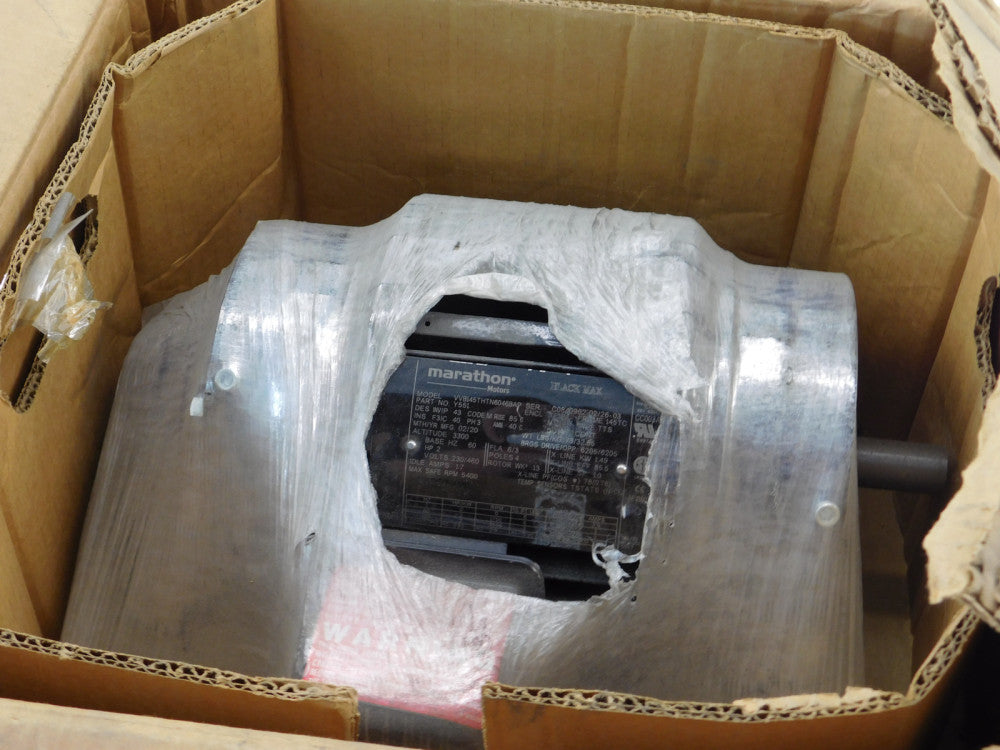 2HP Marathon 145THTN6046 Black Max Motor 145TC Frame 3PH 230/460V 1750RPM - N...