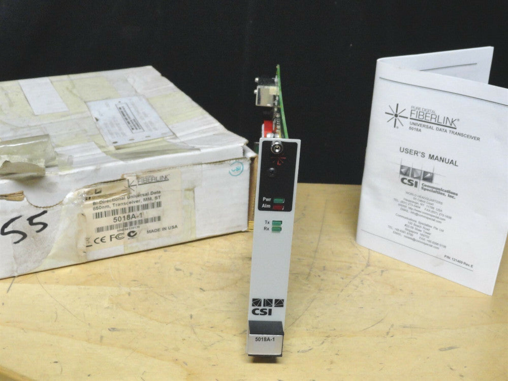 Universal Data Transceiver FIBERLINK Model : 5018A-1 ~ XCVR 850nm, MM ST ~ NEW