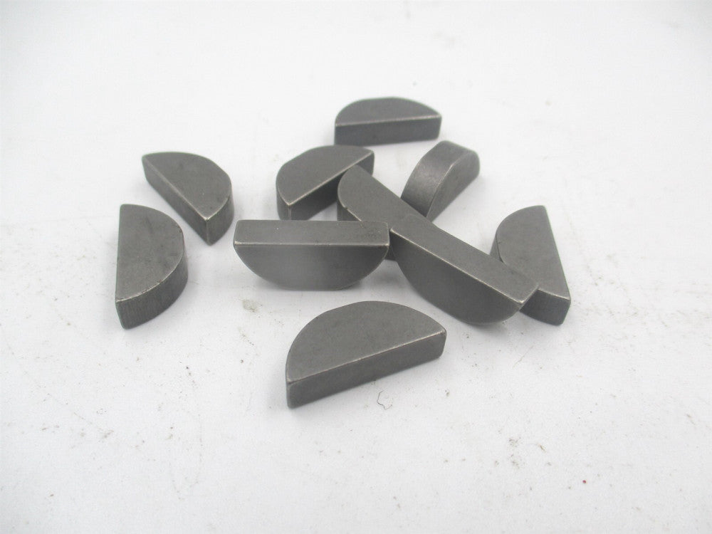 (12CARBON) #707 7/8" x 7/32" Steel Standard Woodruff Key - Lot of 10