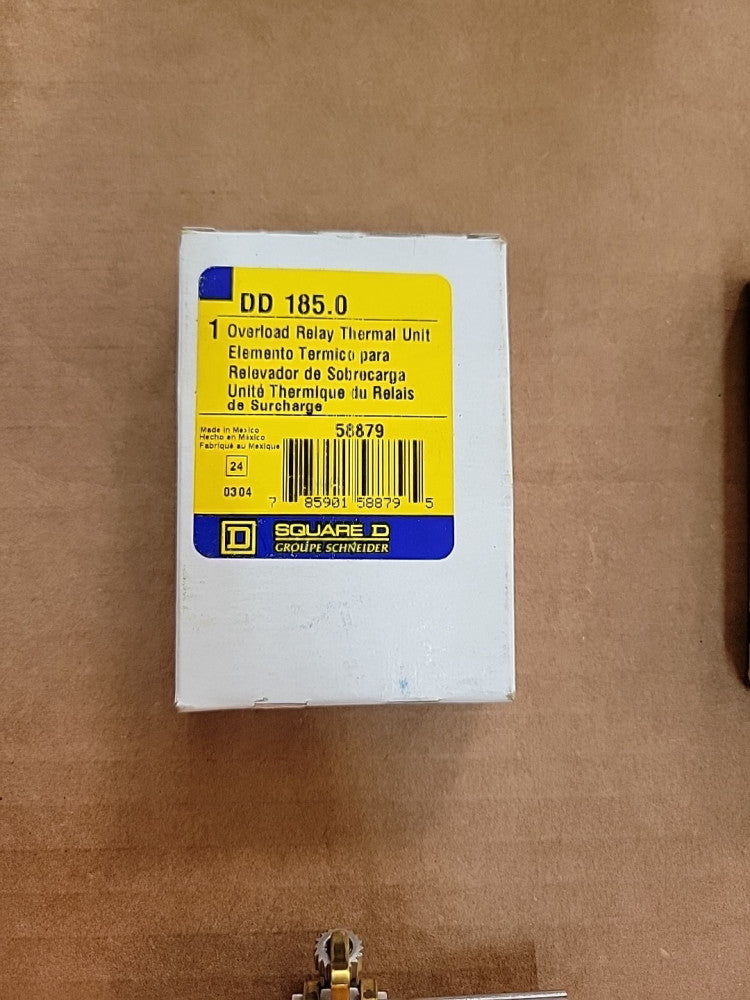 Square D DD185 Overload Heater DD185.0 Thermal Unit 58879 NEW