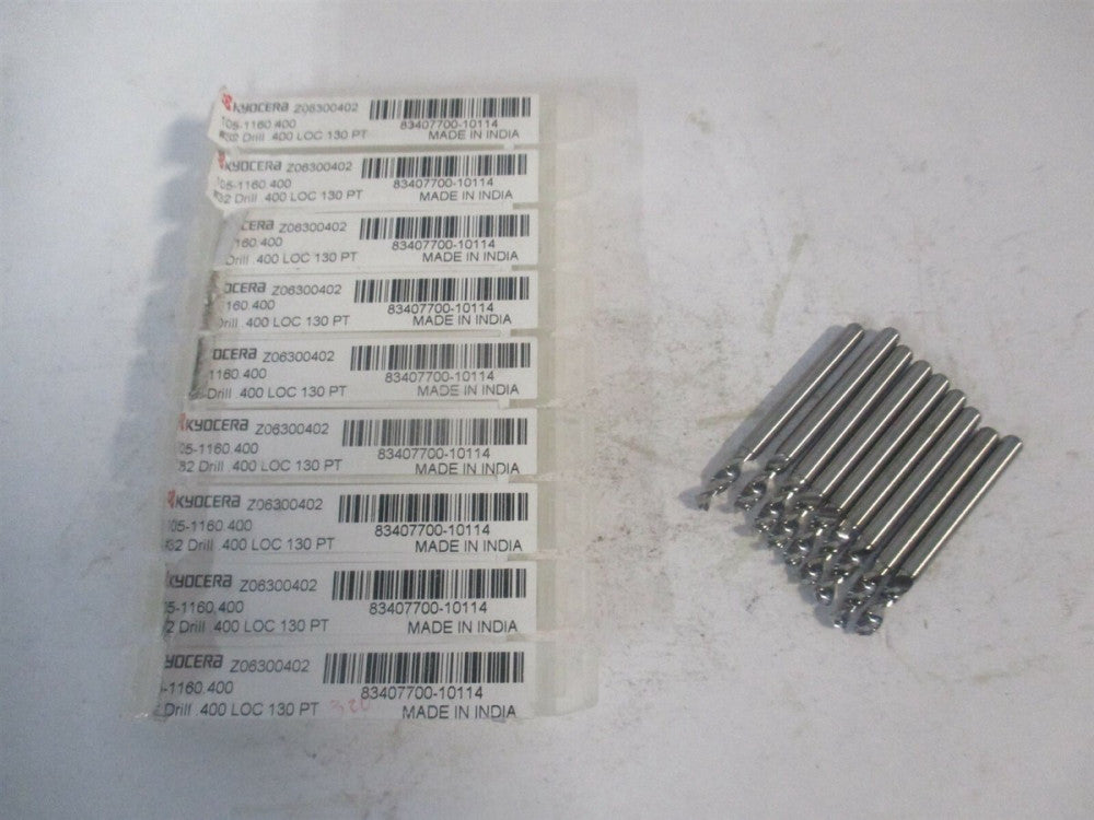 (07392) #32 130° 1/8 x 1-1/2" OAL Regular Spiral Circuit Board Drill Bit - Qty 9