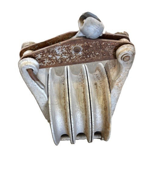 CAMPBELL 3 STRINGING SHEAVE CABLE BLOCK PULLEY