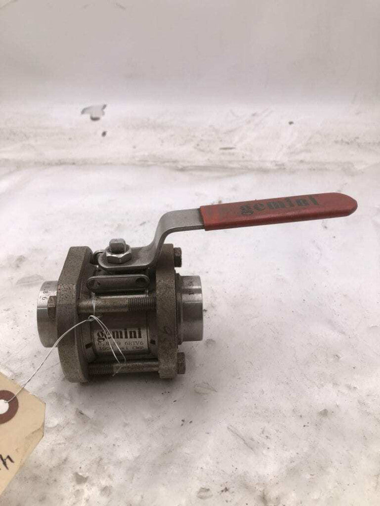 Gemini 0.8 89 6RTV6 1" Stainless Steel Manual Ball Valve 1000PSI CWP