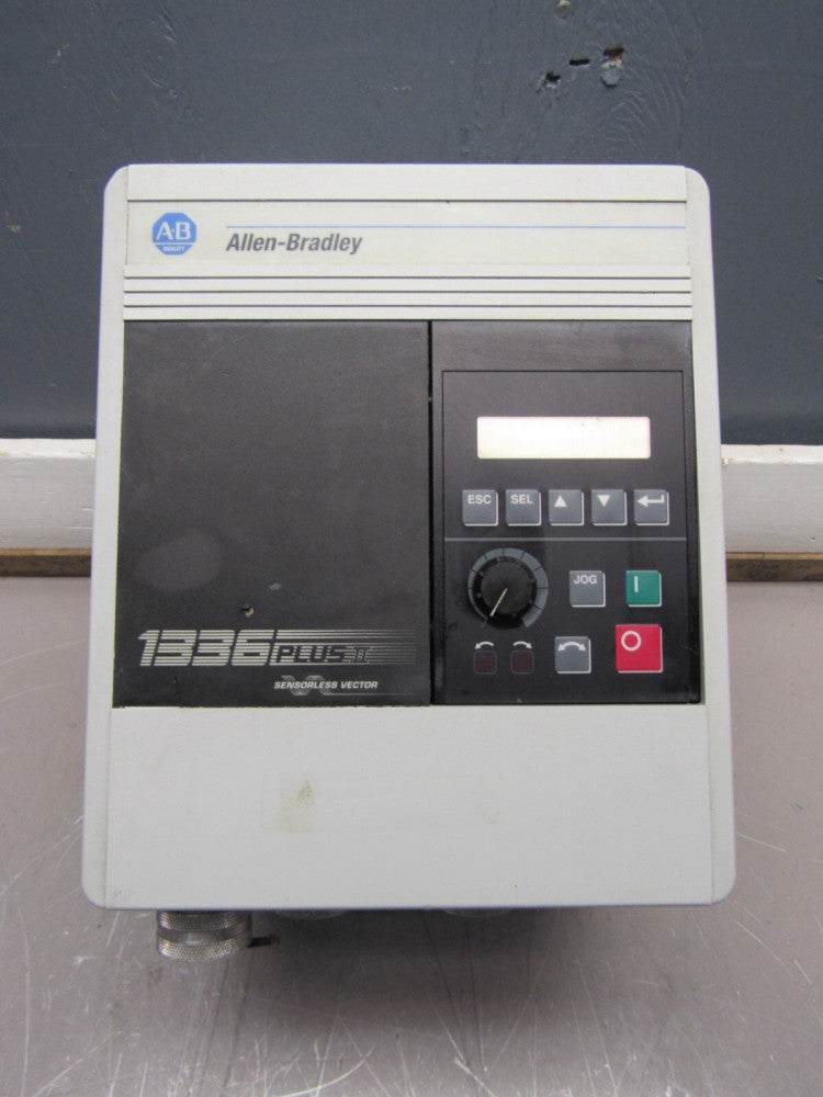 ALLEN-BRADLEY 1336F-BRF50-AA-EN-HCS1-L6 AC DRIVE XLNT USED TAKEOUT KEYPAD BROKE