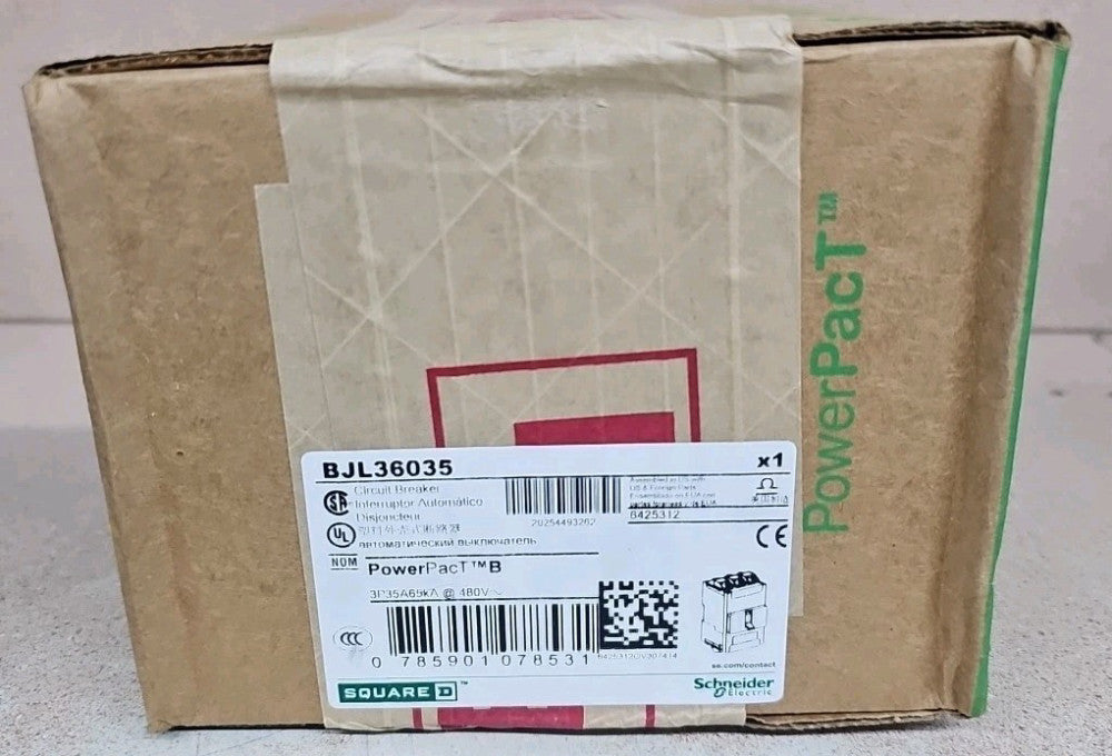 Square D PowerPact BJL36035 35a 480v Circuit Breaker