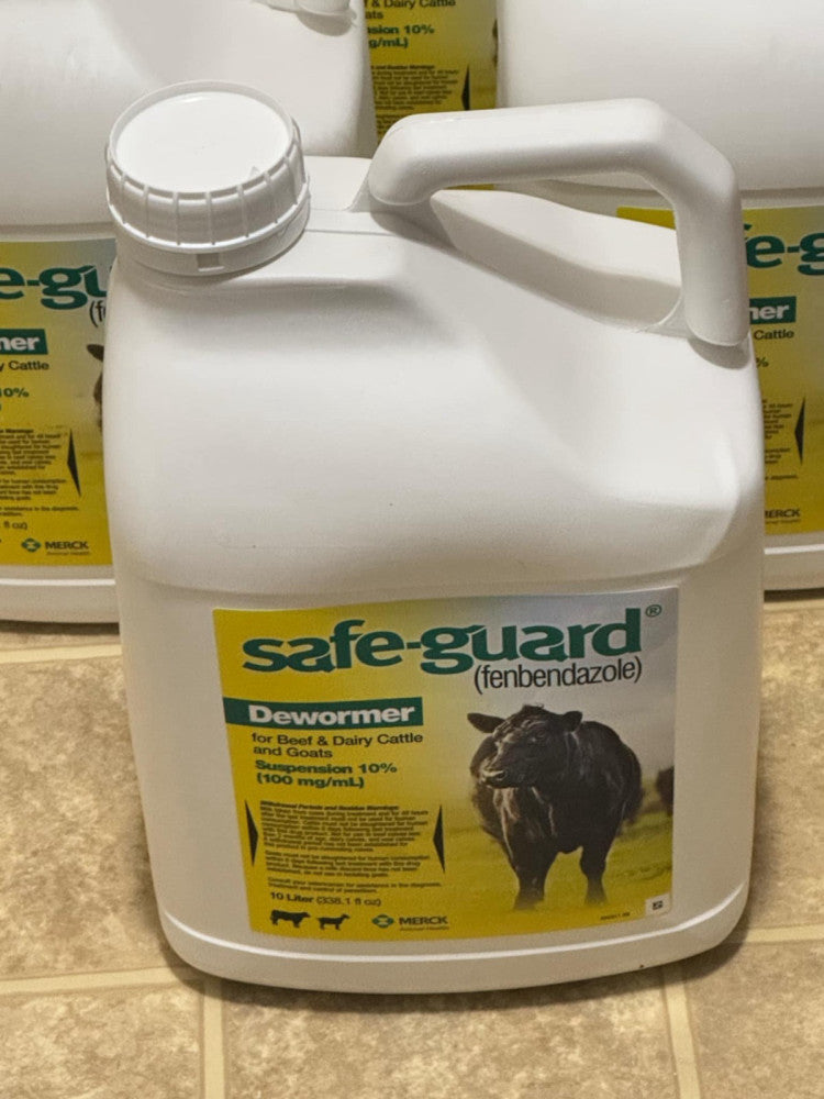 Safeguard Dewormer Suspension 1000ml for Healthy Cattle & Goat Parasite Control