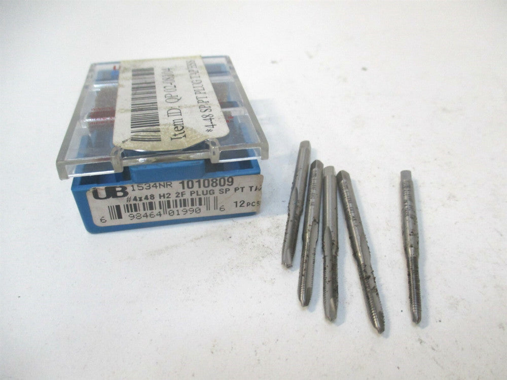 Union Butterfield (1010809) #4-48 2B/3B 2-Flute HSS RH Spiral Point Tap - Qty 5