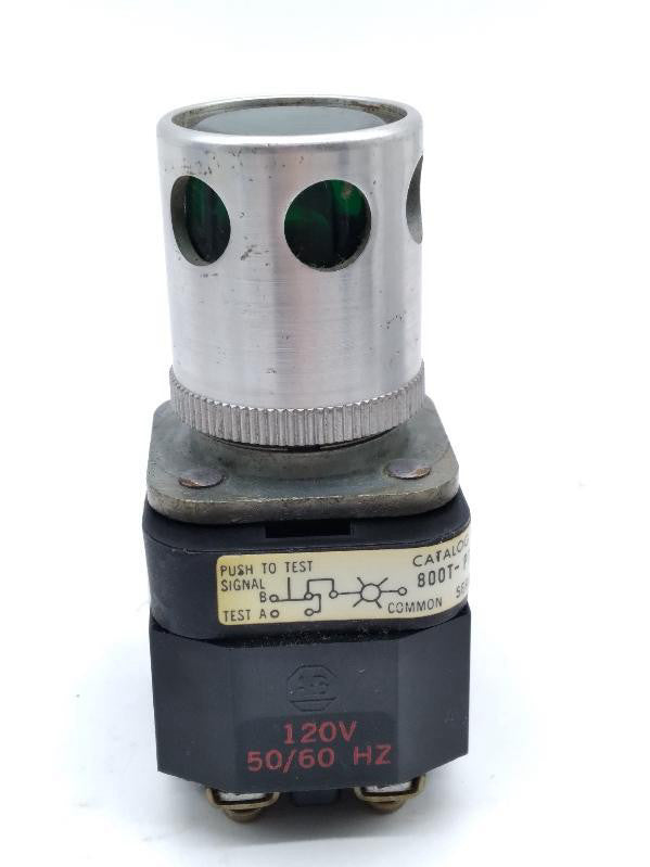 NEW Allen-Bradley 800T-PT16 SER N Push-to-Test Green Button