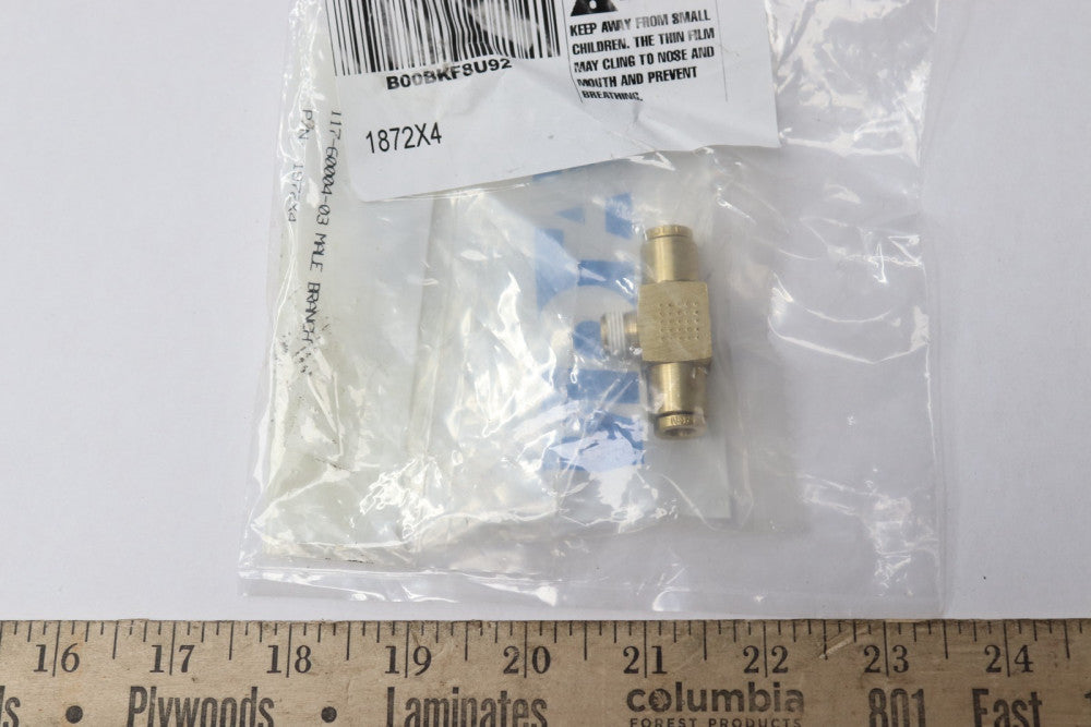 Eaton Weatherhead Male Branch Tee 1/8"-27 x 1/4" 1872X4