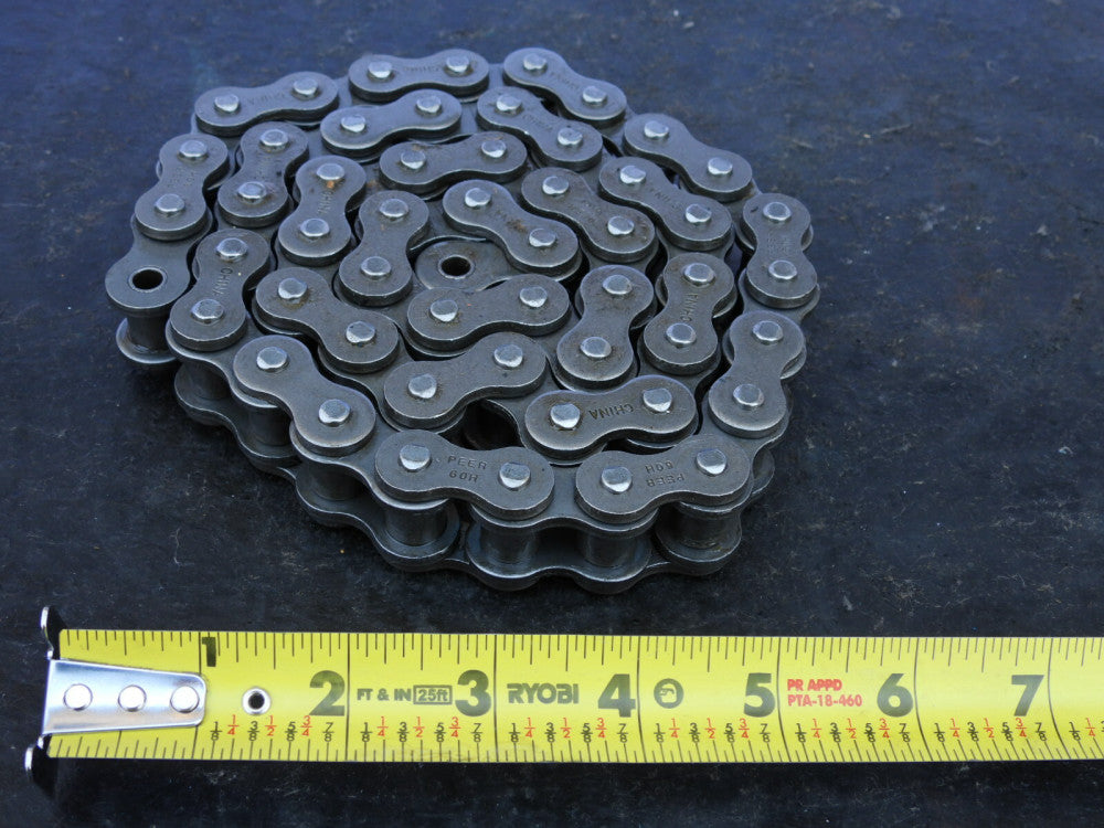 Terex #60 Roller Chain 53 Links D/L 40" Long 0444448TU 444448TU
