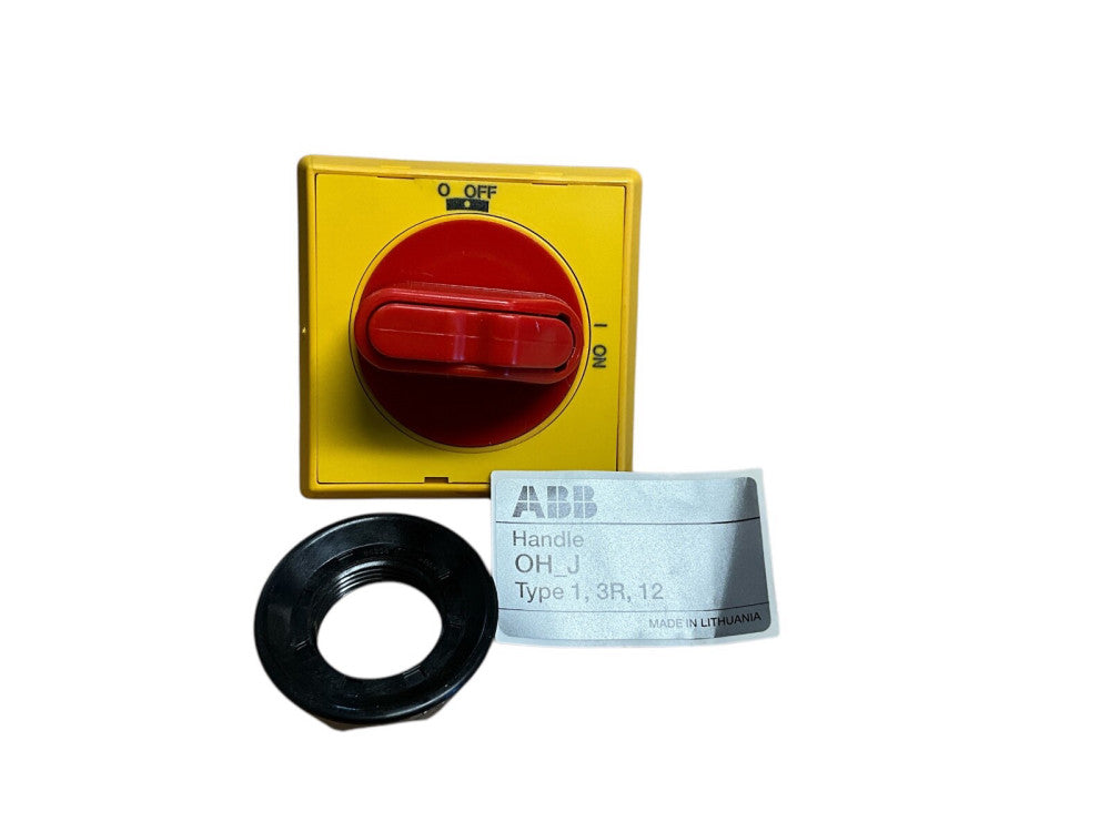 OHYS2RJ, 1SCA105323R1001, ABB Door Mounted Handle RED/Yellow, IP65