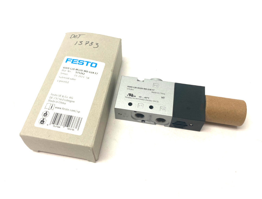 Festo VUVS-L20-M32U-MD-G18-F7 Spring Return Solenoid Valve 575262