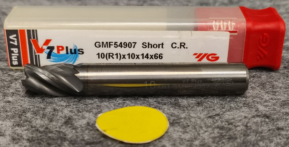 YG-1 CORNER RADIUS ENDMILL 4 FLUTE RIGHT HAND CUT 2-3/8" OAL GFM54097