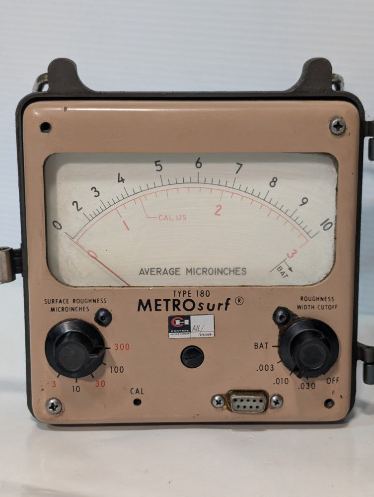 Cutler-Hammer Type 180 Metrosurf - Microinch Surface Roughness Meter
