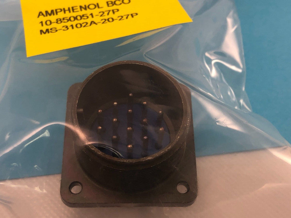 Amphenol BCO 10-850051-27P MS-3102A-20-27P Military 14 Pin Male Connector