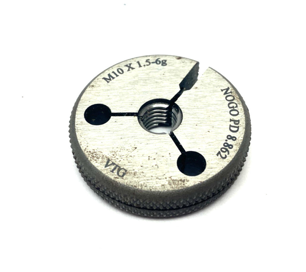 Vermont Gage 362125520 Threaded Ring Gauge M10x1.5-6G NOGO PD 8.862