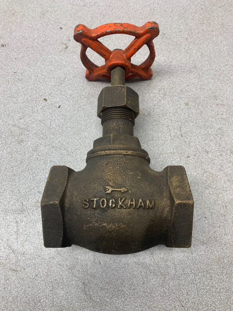 NEW NO BOX STOCKHAM 1-1/2" GLOBE VALVE B-13