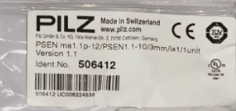 One Brand New PILZ 506412 (506410+514110)
