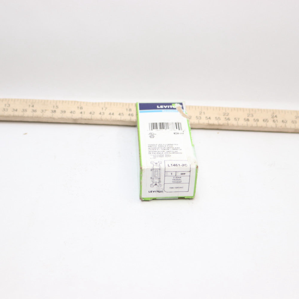 Leviton Single-Pole Toggle Switch White L1461-2C - Incomplete - Missing One