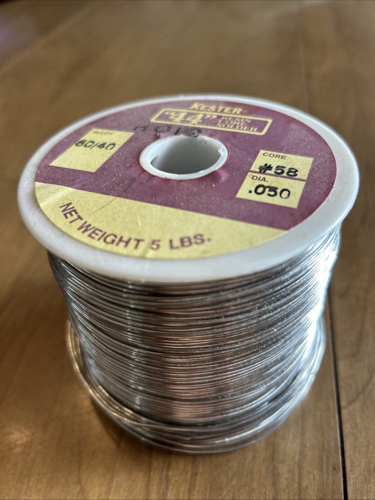 Lester “44” Resin Core Solder 60/40 .050