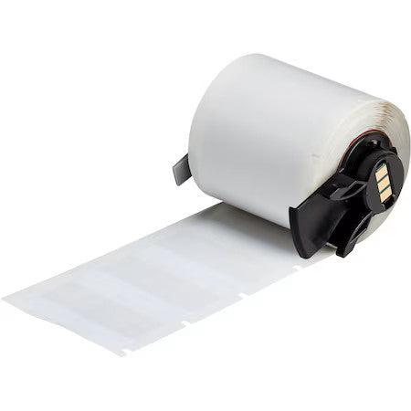 Brady M6-87-427 Label,1 3/4 In W,Clear; White