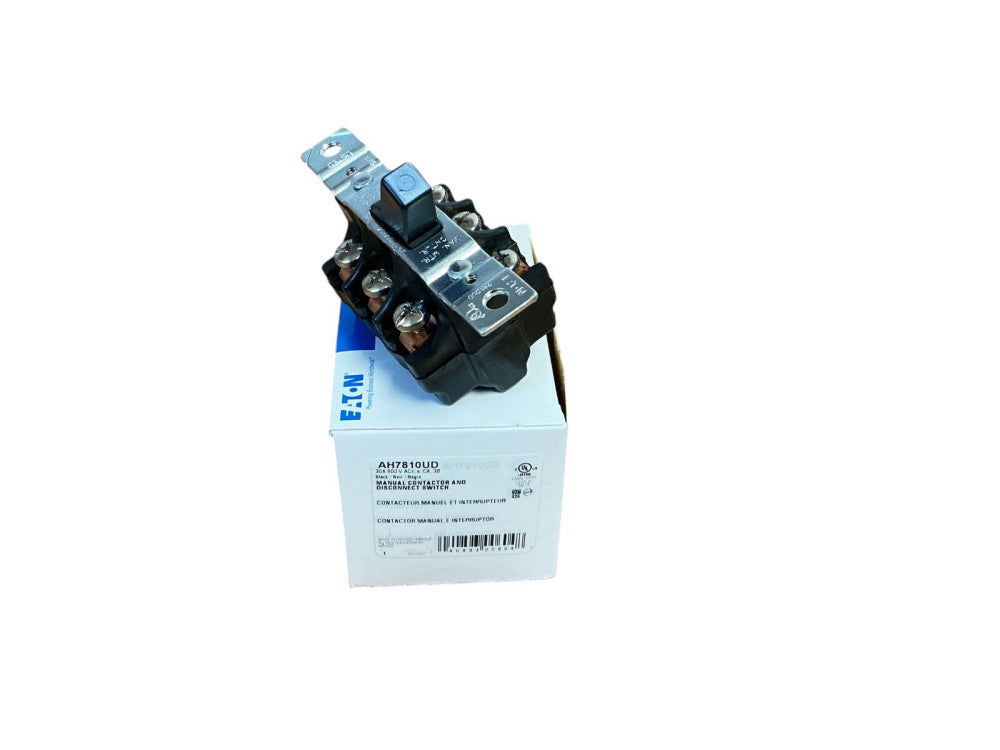 Eaton AH7810UD 30A 600V Manual Contactor and Disconnect Switch, 3P, Industrial