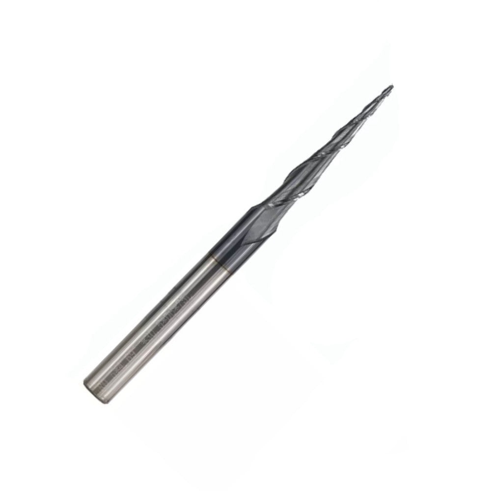 0.5mm Shank Tapered Spiral End Mill Ball Nose Radius 6mm CNC Router Bit