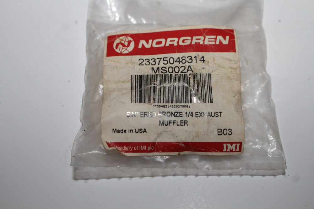 Norgren MS002A Exhaust Muffler NOS NEW!
