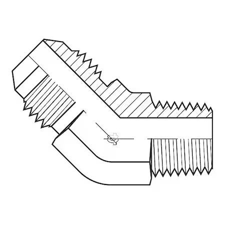Adaptall 9064-1212 Hose Adapter,3/4",Jic,3/4",Bspt