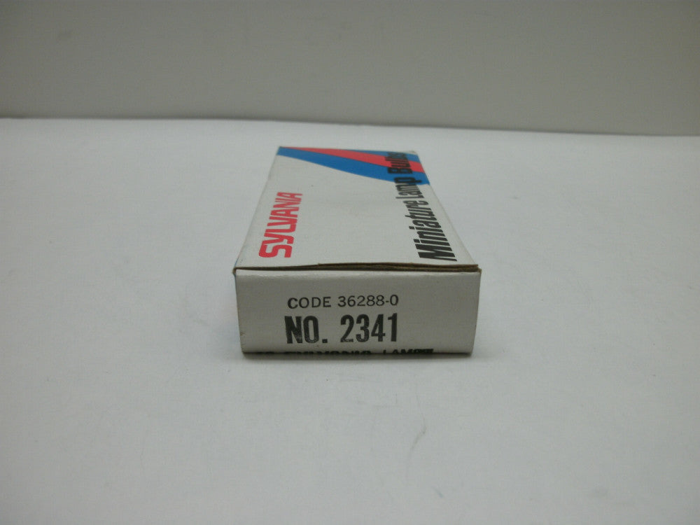SYLVANIA 2341 MINIATURE LAMP BULBS 24V 0.6A 1.44W T1.75 GY3.2 (LOT OF 10)NIB