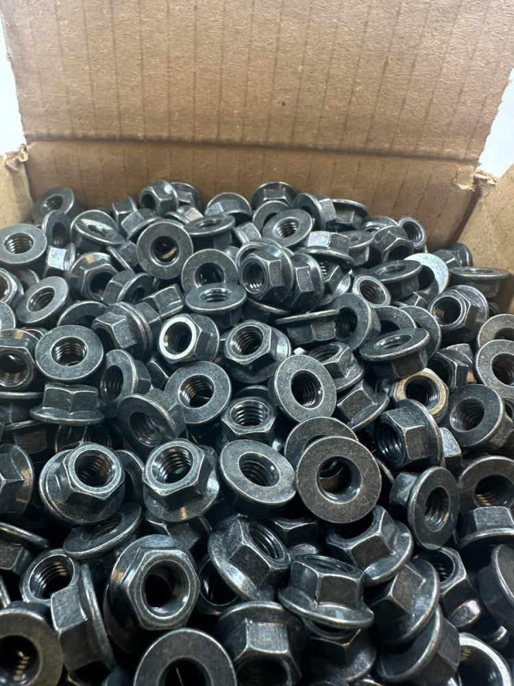 Key Fasteners 94050-08070 (17mm od) M8-1.25 Honda Flange Nuts Black(Lot of 1000)