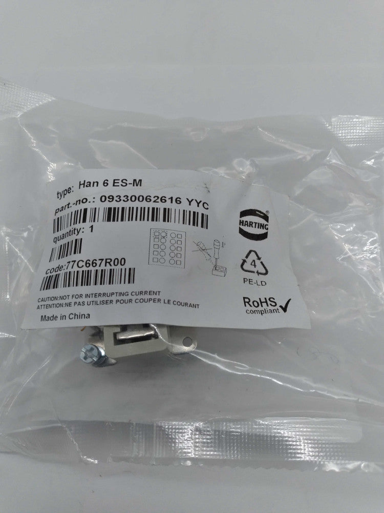 NEW HAN-6-ES-M Rectangular Plug Insert 09330062616 YYC