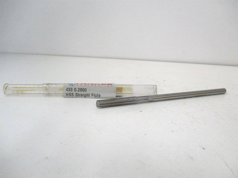 Yankee (433-0.2800) 17/64" x 17/64" x 6" OAL HSS RH Straight Chucking Reamer