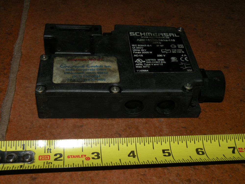 SCHMERSAL AZM 161SK-24RKA-110- M16 SAFETY INTERLOCK SWITCH