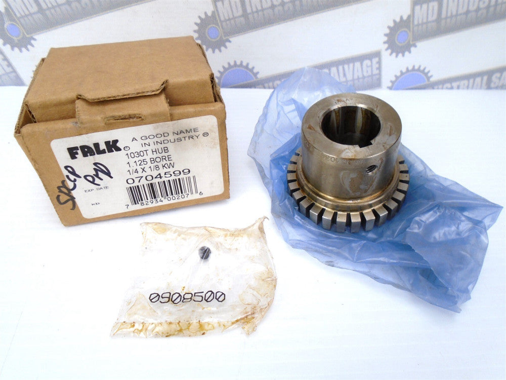 FALK - 0704599 - 1030T HUB - 1.125 Bore - 1/4 X 1/8 KW - 6000 RPM - (NEW in BOX)