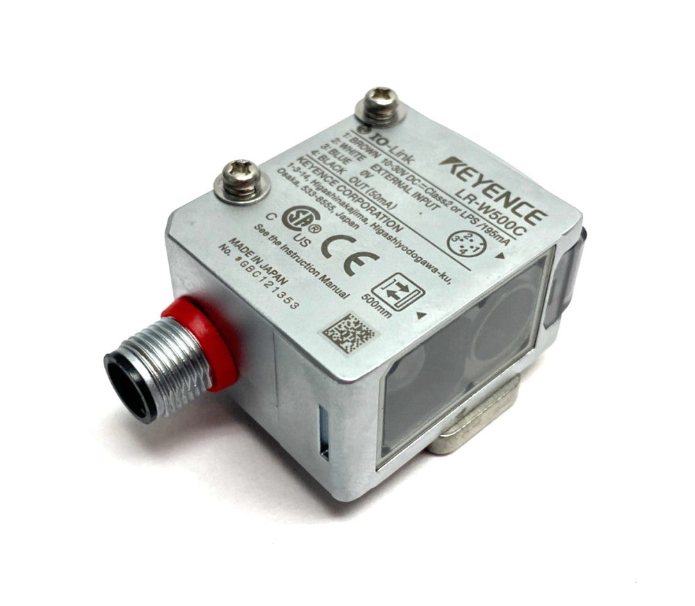 Keyence LR-W500C Self-Contained Full-Spectrum Sensor M12 4-Pin Connector