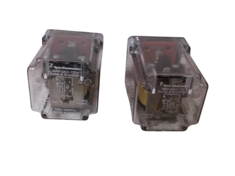LOT OF 2 POTTER & BRUMFIELD KRP-5AG-120 RELAY UNMP