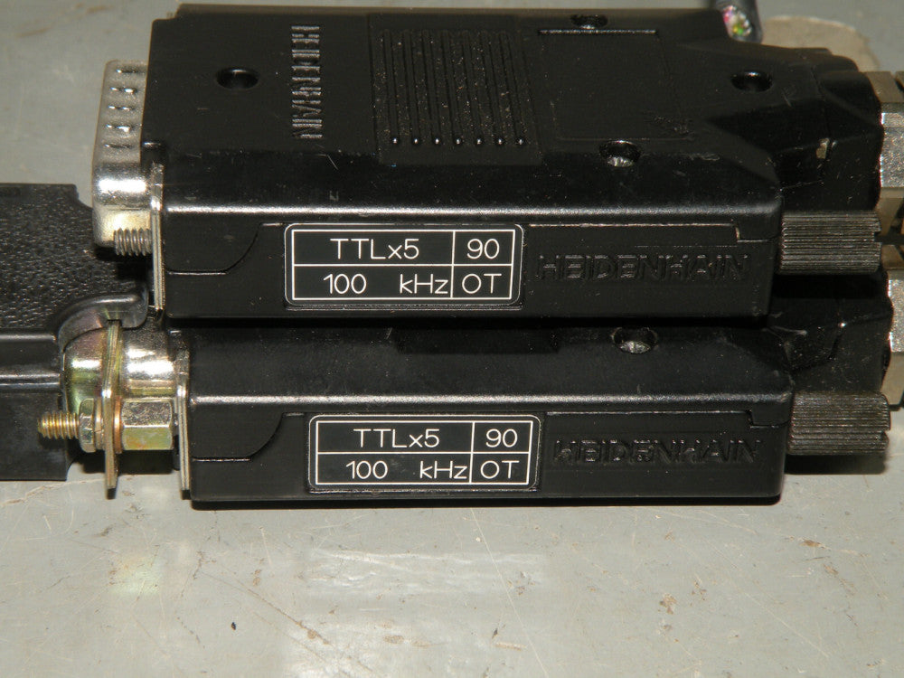 (2) Heidenhainn Connectors with Cabling for ST-1278 READ DESCRIPTION.