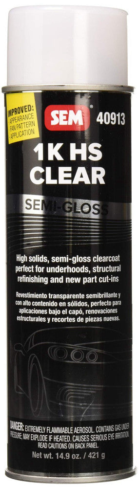 40913 1k Hs Semi-gloss Clear Coat, 14.9 Oz