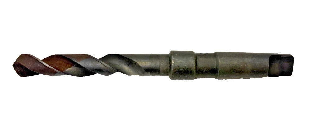 #3 MORSE TAPER SHANK DRILL BIT, SPIRAL 2 FLUTE, OAL 8-3/4"