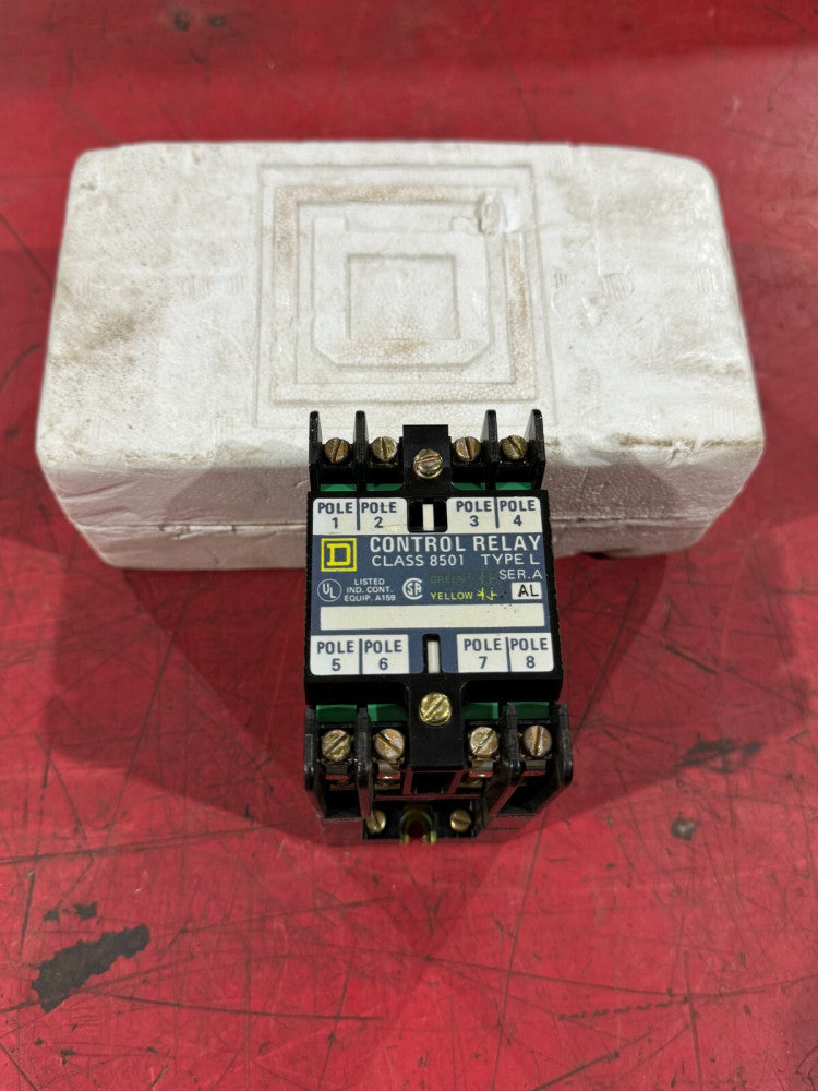 NEW SQUARE D A.C. MAGNETIC RELAY 110/120V. COIL 8501 LO-80