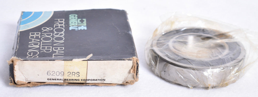 General Bearing Co Double Rubber Sealed Ball Bearing 6209-2RS