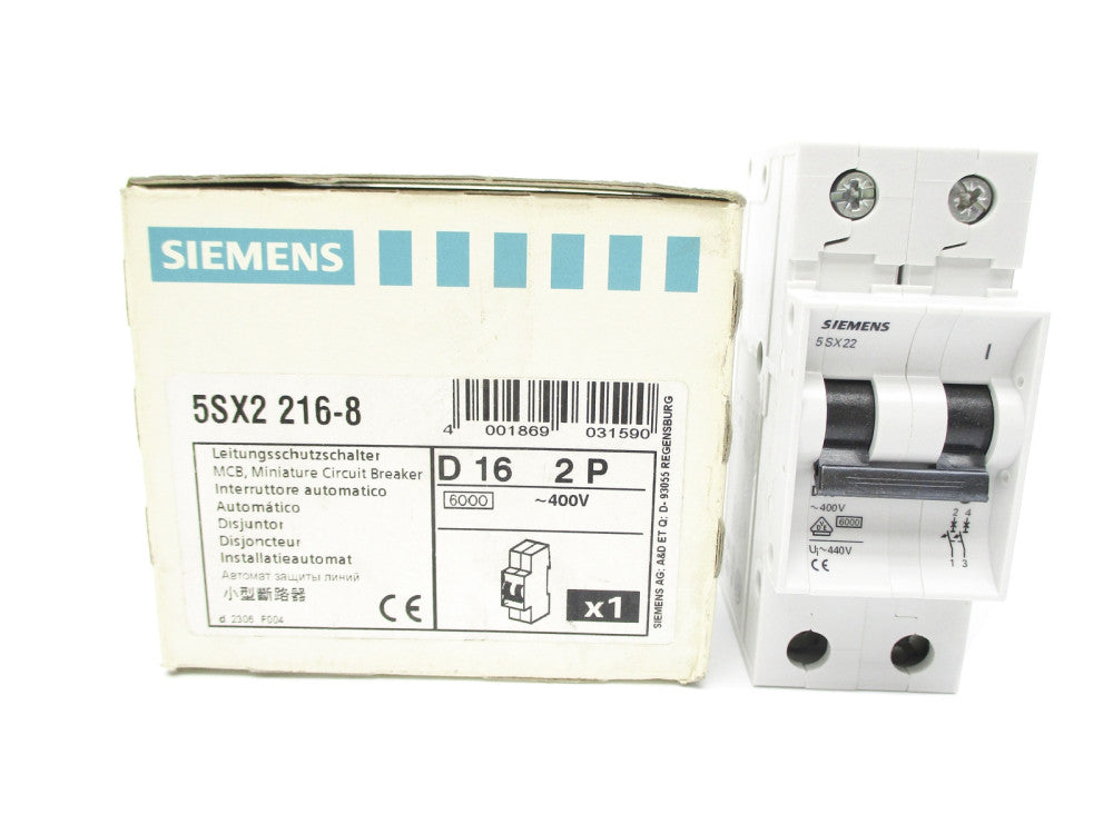 SIEMENS 5SX2216-8 400V 16A NSMP