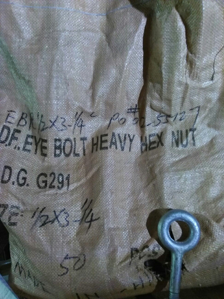 10 -D.F. EYE BOLT HEAVY HEX NUTS P002- 55127 1/2 3-1/4