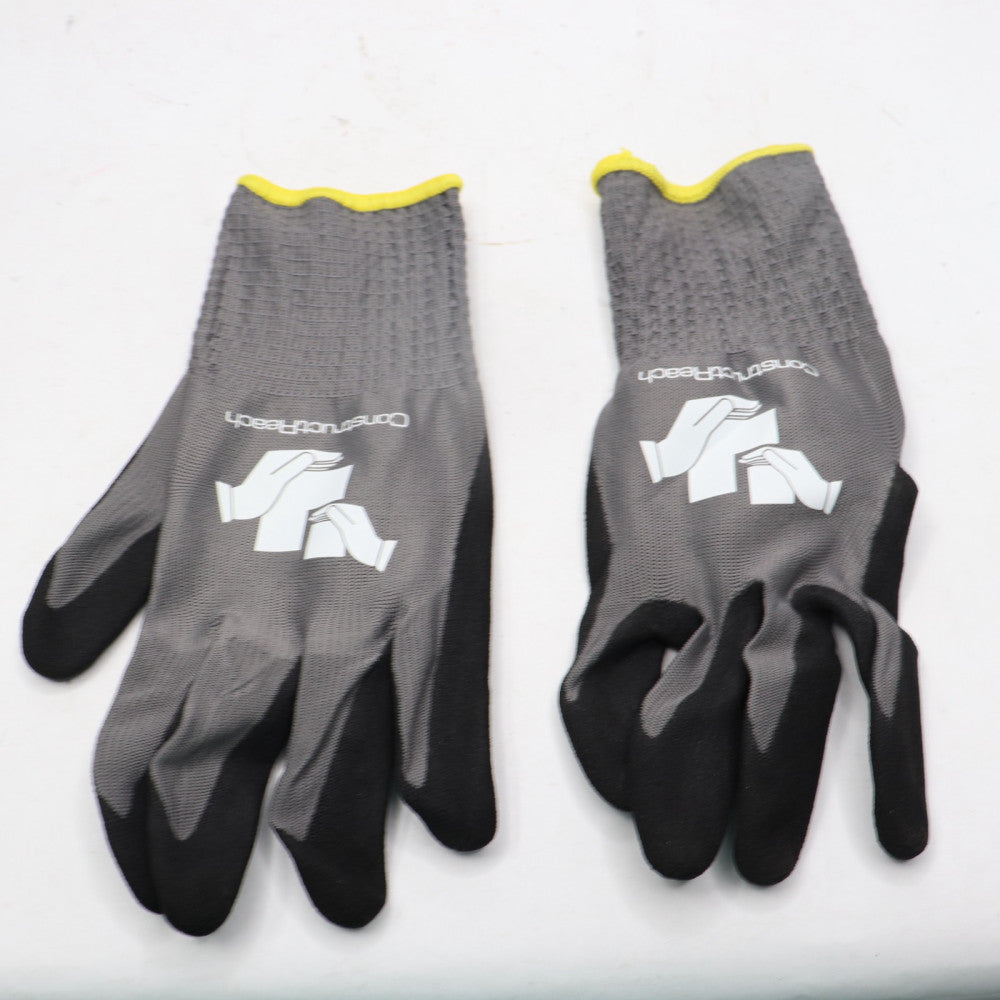 (Pair) Cut Resistant Work Gloves Nitrile Palm Coated Medium
