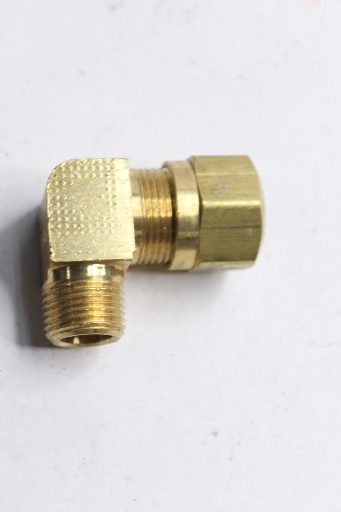 90 Degree Elbow Push Low Lead Brass 5/8" x 1/2" NPT
